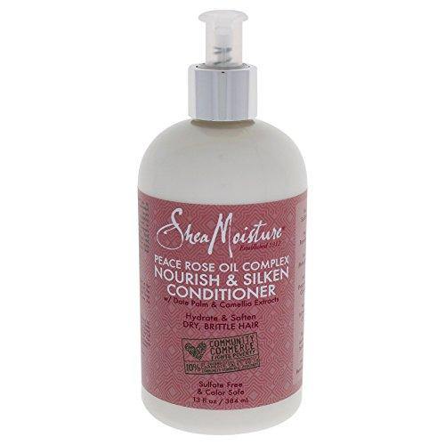SHEA MOISTURE Peace Rose Oil Complex Nourish & Silken Conditioner 384 ml - Eva Curly