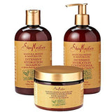 SheaMoisture Manuka Honey & Mafura Oil Intensive Hydration Combination Set - Includes 13 oz. Shampoo, 13 oz. Conditioner & 12 oz. Hair Masque - Eva Curly