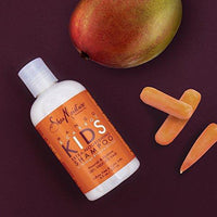 Shea Moisture Kids Hair Care Combination Pack - Includes Mango & Carrot 8oz KIDS Extra-Nourishing Shampoo, 8oz KIDS Extra-Nourishing Conditioner, and 8oz Coconut & Hibiscus KIDS Detangler - E