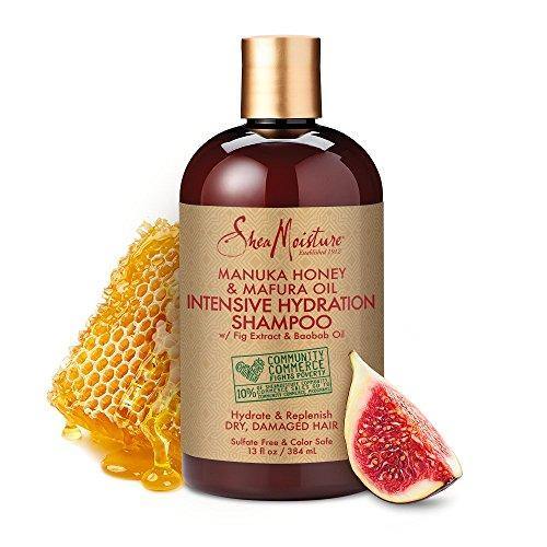 Shea Moisture Manuka Honey & Mafura Oil Intensive Hydration Shampoo with African Rock Fig & Baobab Oil 13 oz - Eva Curly