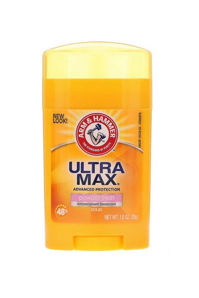 UltraMax, Déodorant solide antisudorifique, pour femmes, poudre fraîche, 1,0 oz (28 g)