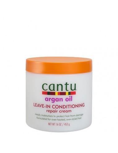 Cantu Leave-in Conditioning Argan Oil Repair Cream 16 oz - Eva Curly